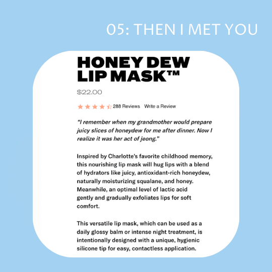 Honey Dew Lip Mask Info